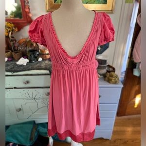 Wishes Wishes Wishes Vintage 90s Party Dress L Dark Pink Fairycore Princess VGUC